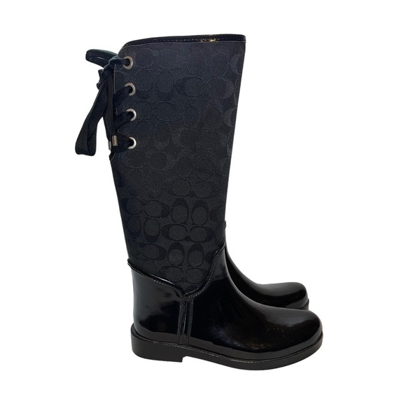 Coach Tristee Rain Boots Size 8 - Picture 3 of 8